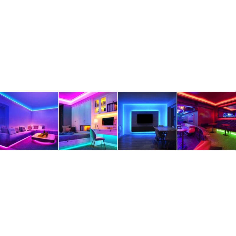 6 ft LED Light Strip Adhesive Back USB, Remote Control
